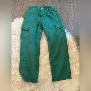TNA Cozy green cargo sweats